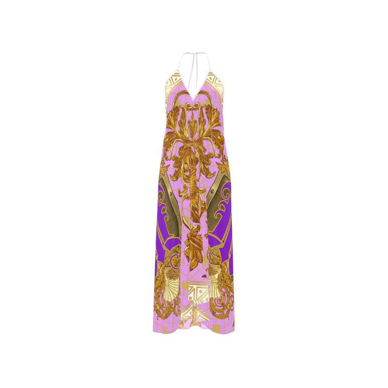 Lady MALEQU Halterneck backless dress