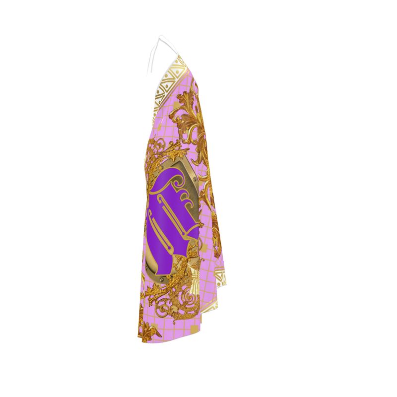 Lady MALEQU Halterneck backless dress