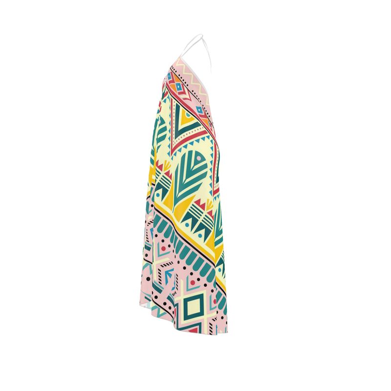 Halterneck backless dress