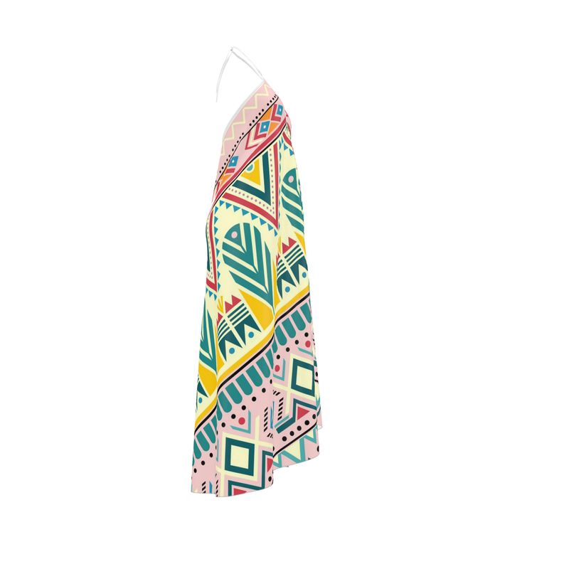 Halterneck backless dress