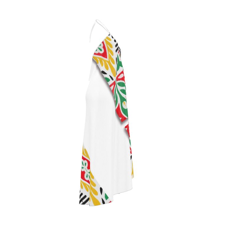 Halterneck backless dress