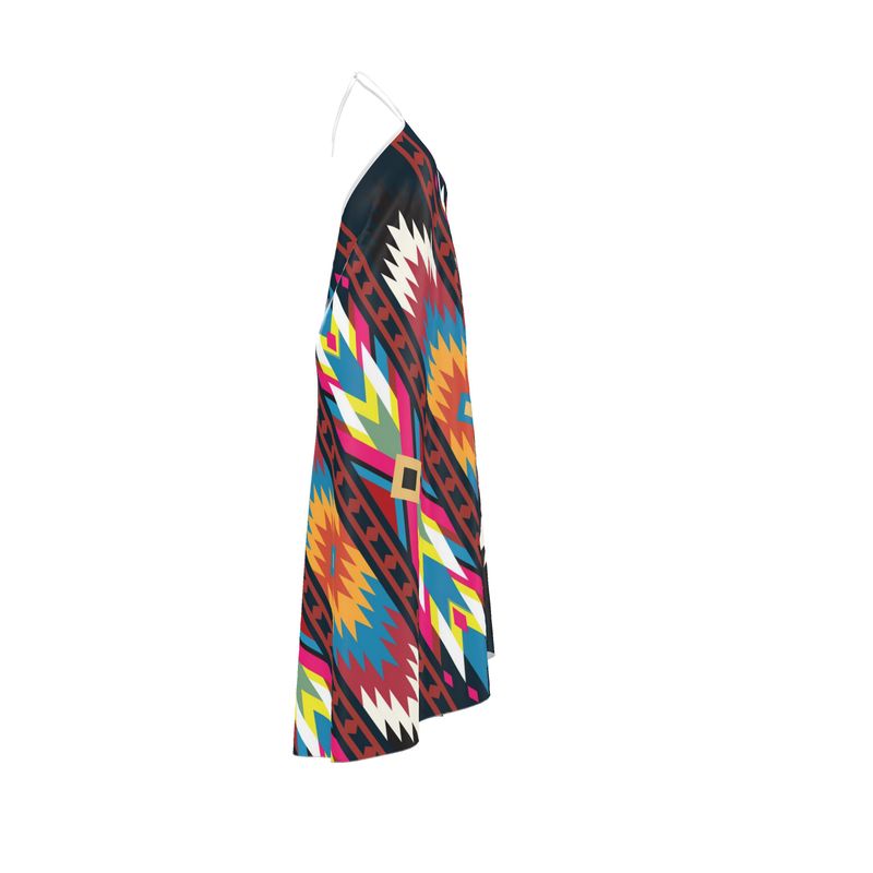 Halterneck backless dress