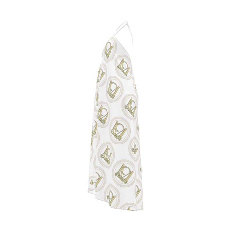Halterneck backless dress