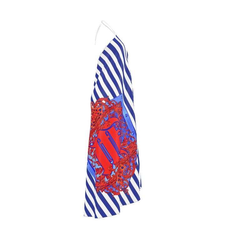 Halterneck backless dress