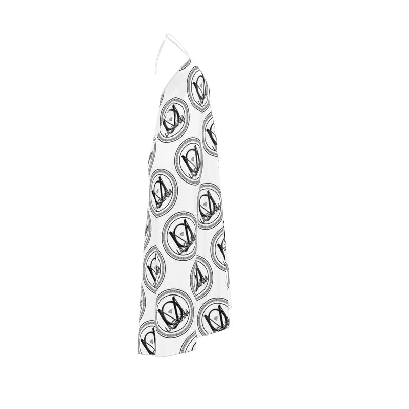 Halterneck backless dress