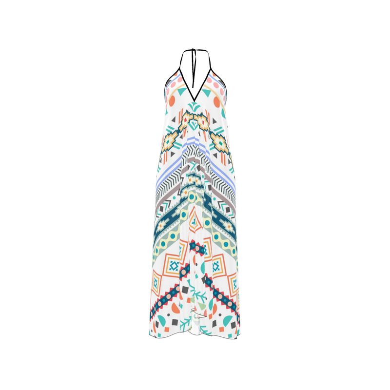 Halterneck backless dress