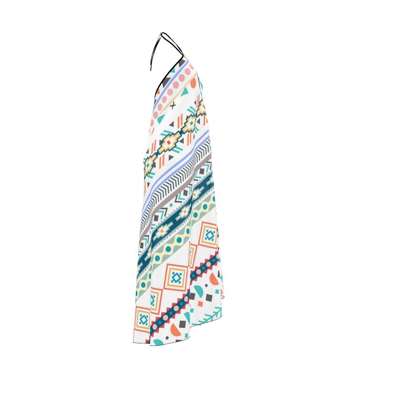 Halterneck backless dress