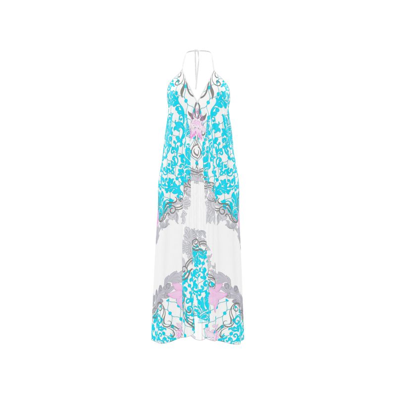 Halterneck backless dress