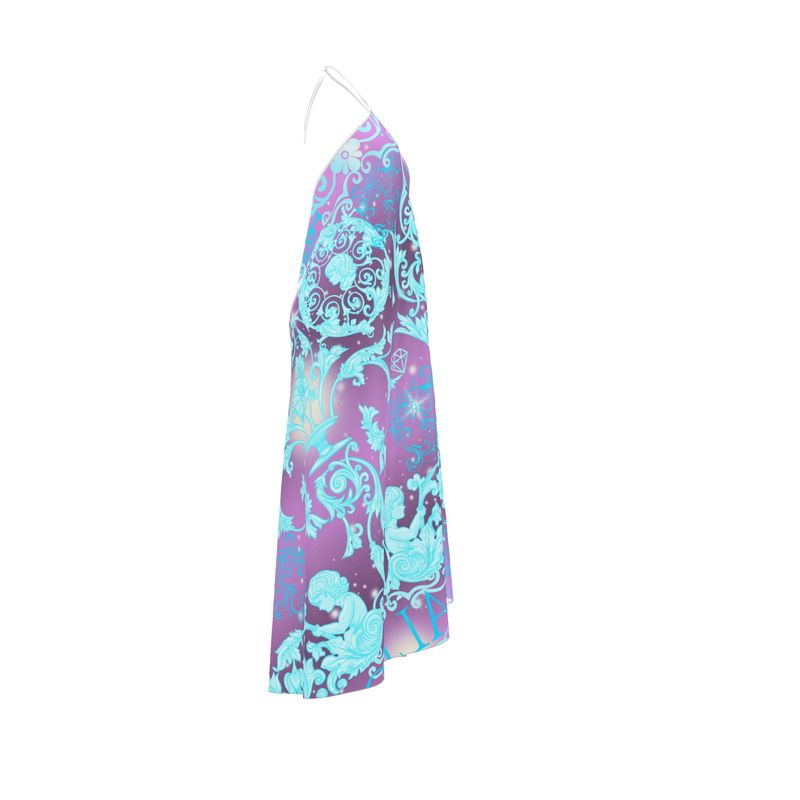 Halterneck backless dress