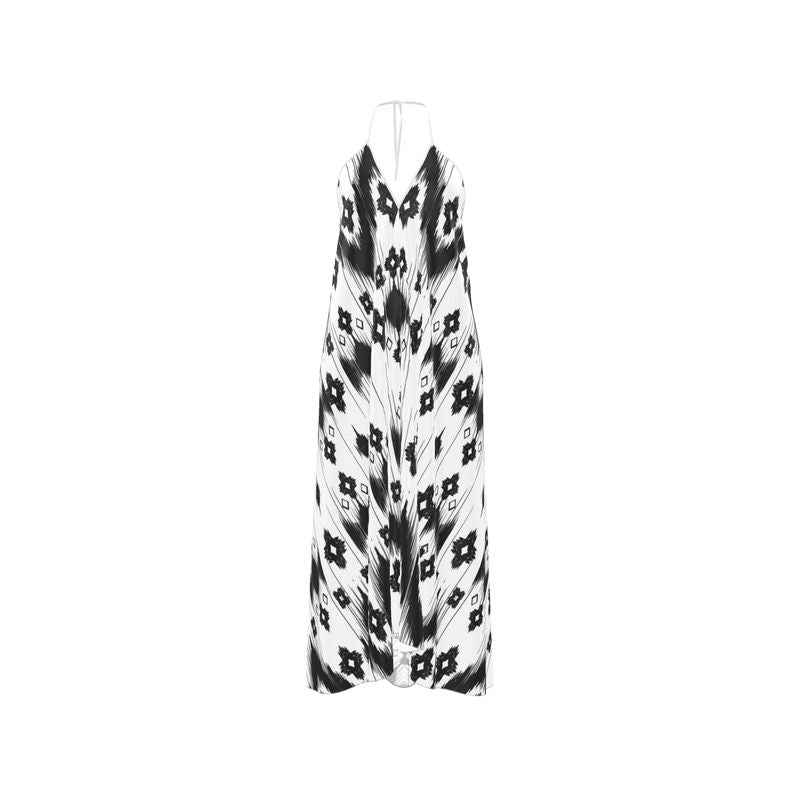 Halterneck backless dress