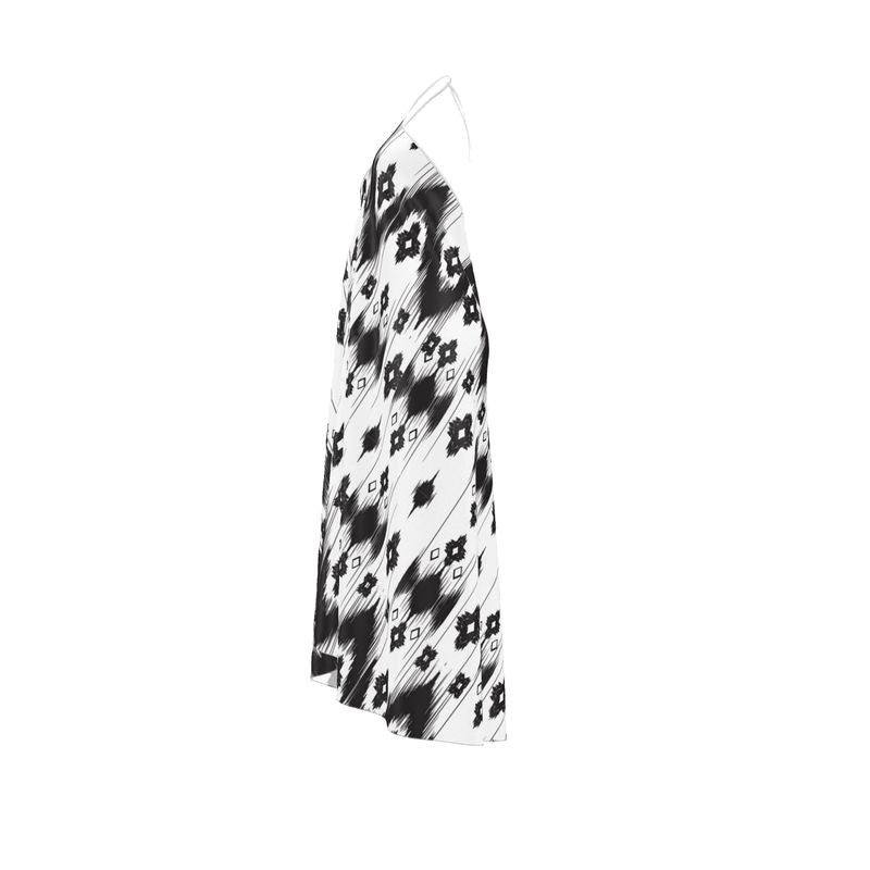 Halterneck backless dress