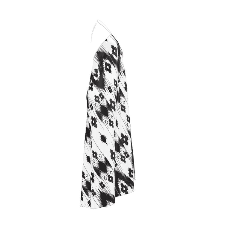 Halterneck backless dress
