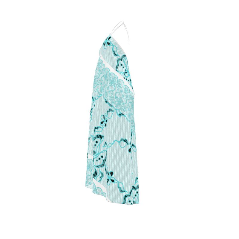 Halterneck backless dress