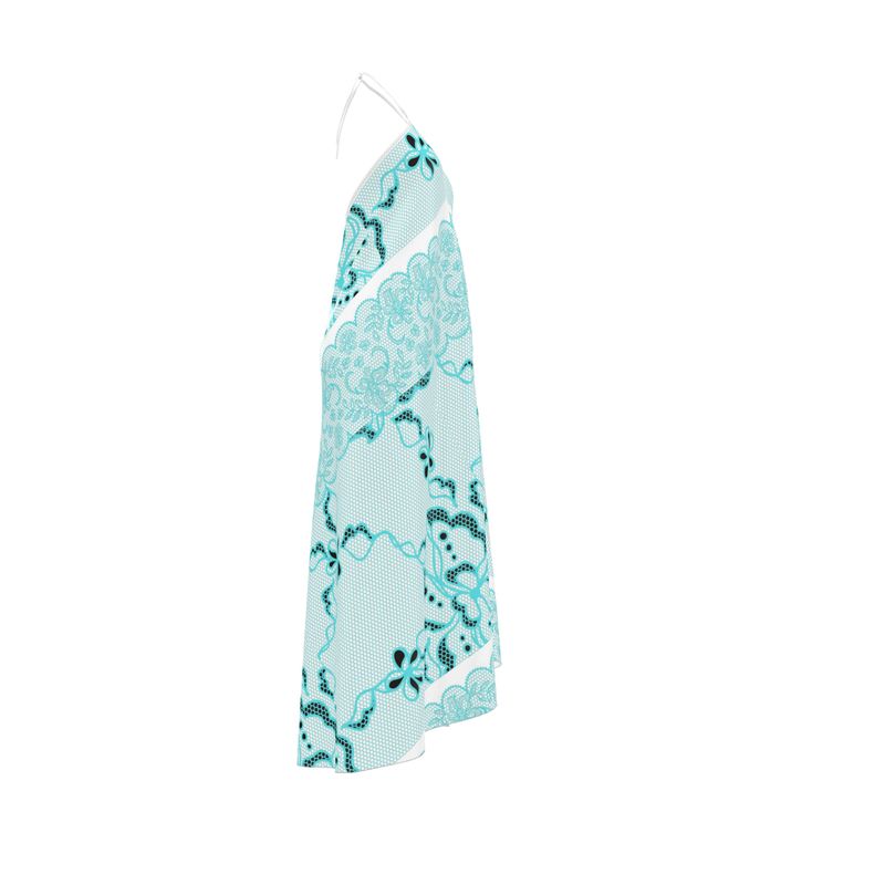 Halterneck backless dress