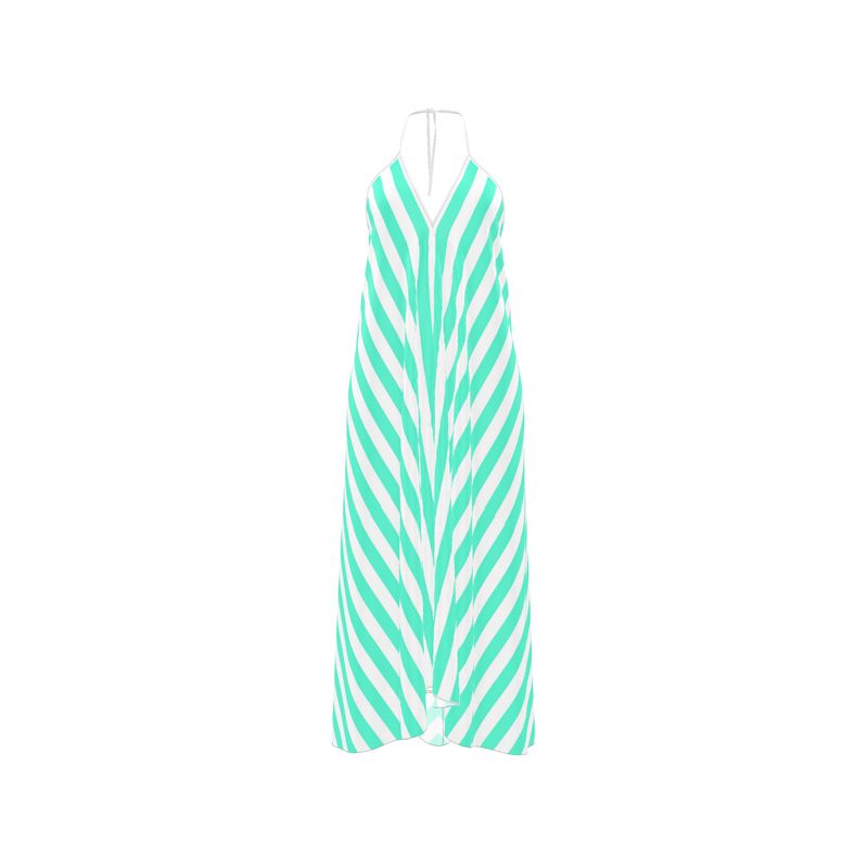 Halterneck backless dress