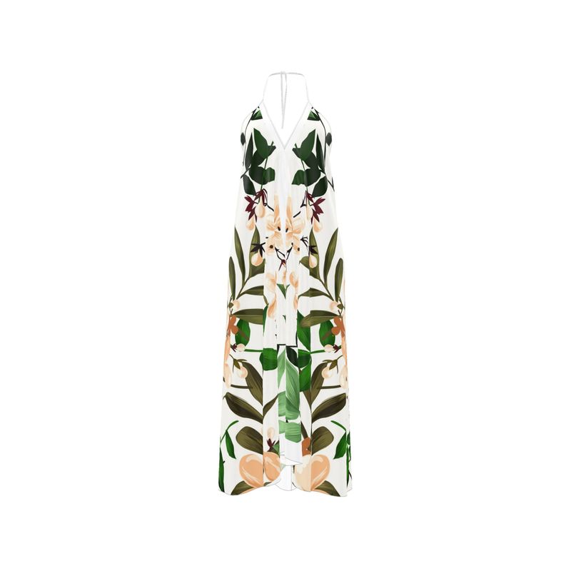 Halterneck backless dress