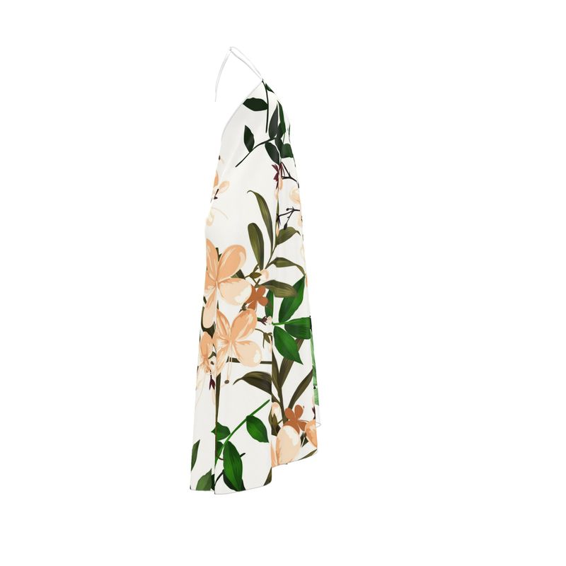 Halterneck backless dress