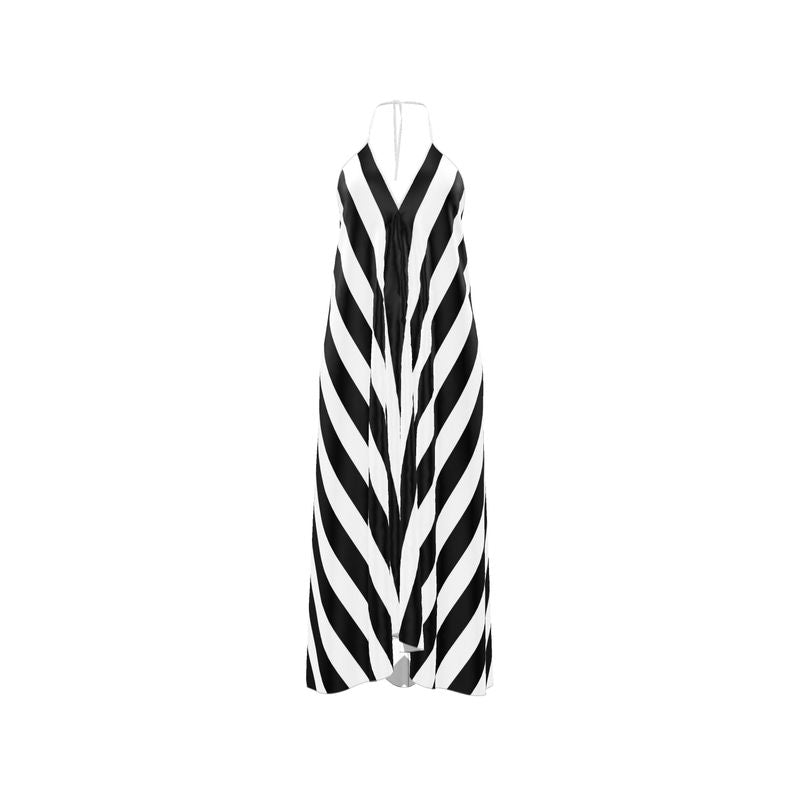 Halterneck backless dress