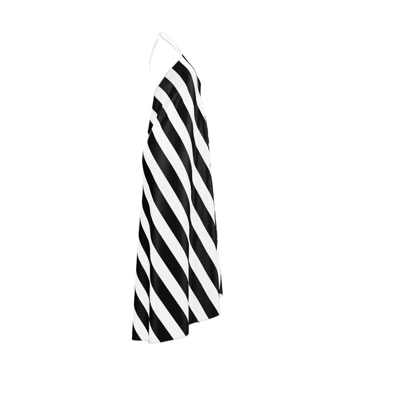 Halterneck backless dress