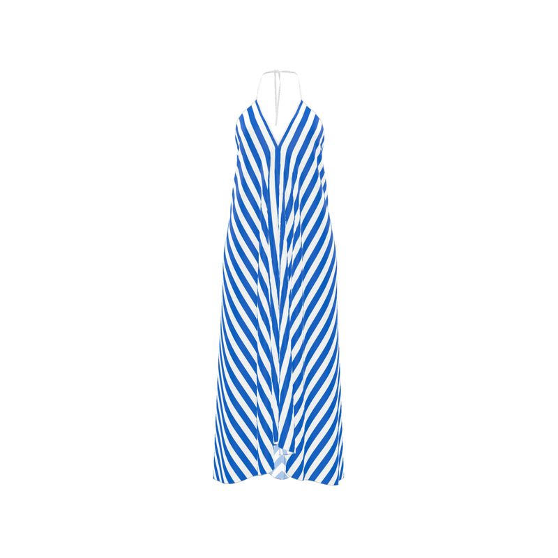 Halterneck backless dress