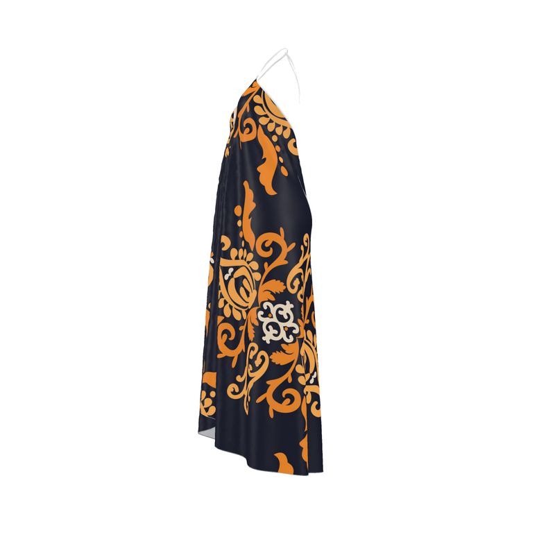 Halterneck backless dress