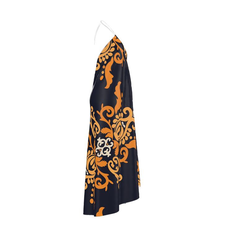 Halterneck backless dress