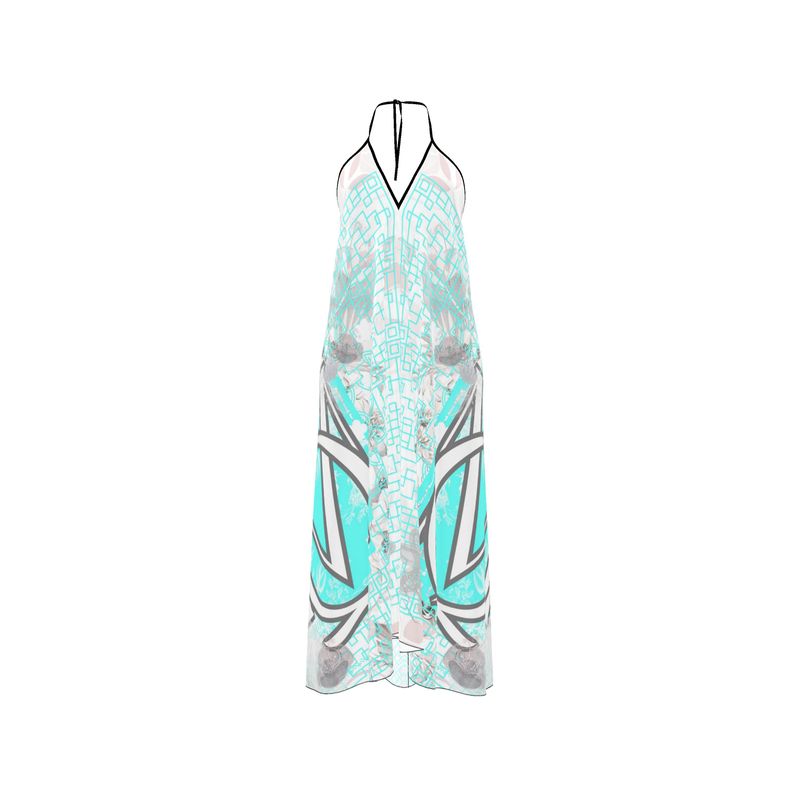 Halterneck backless dress