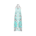 Halterneck backless dress