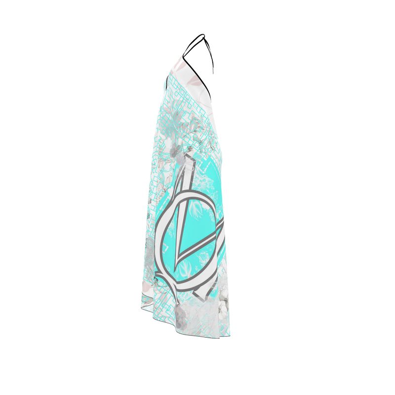 Halterneck backless dress