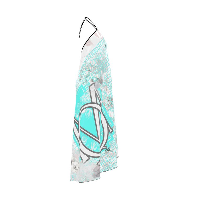 Halterneck backless dress