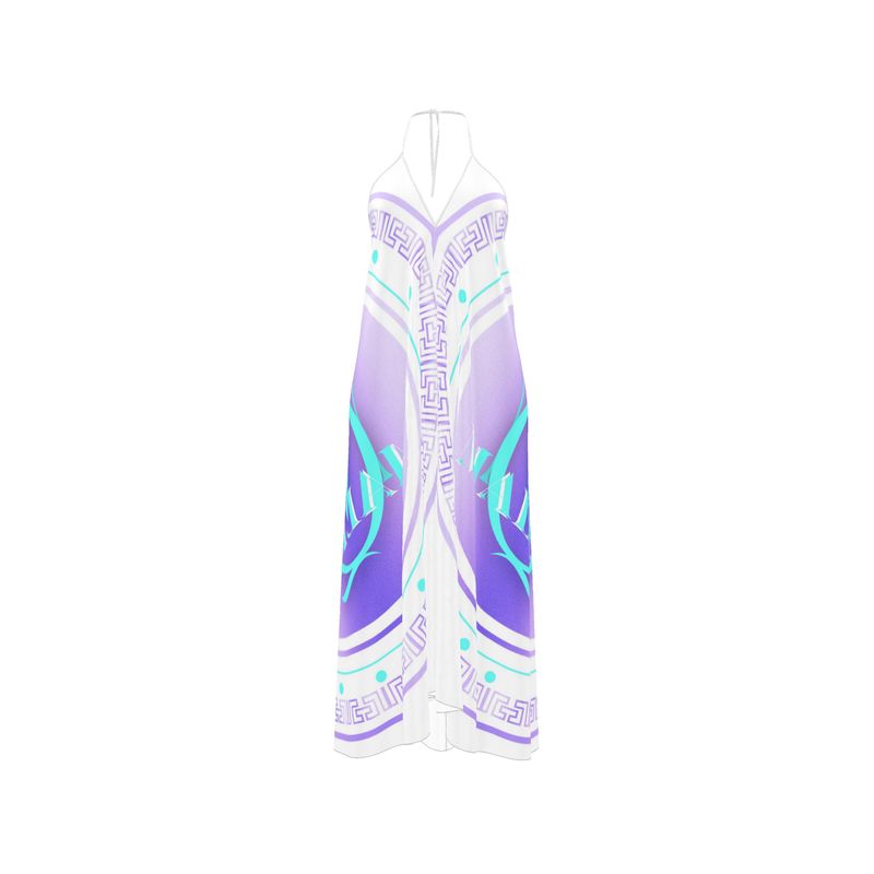 Halterneck backless dress