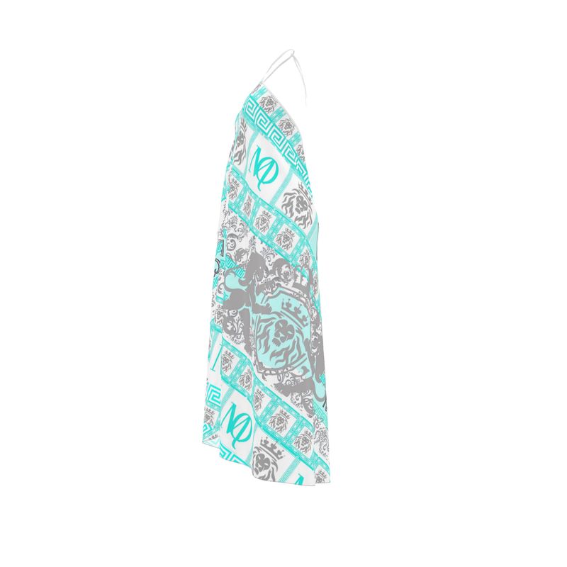 Halterneck backless dress