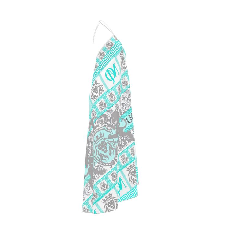 Halterneck backless dress