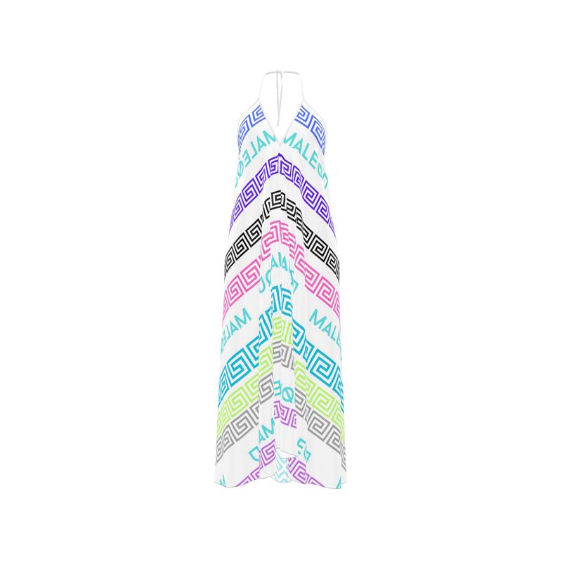 Halterneck backless dress