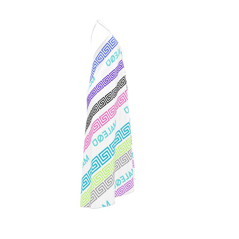 Halterneck backless dress