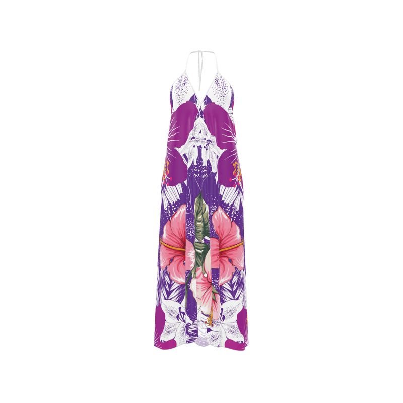 Halterneck backless dress