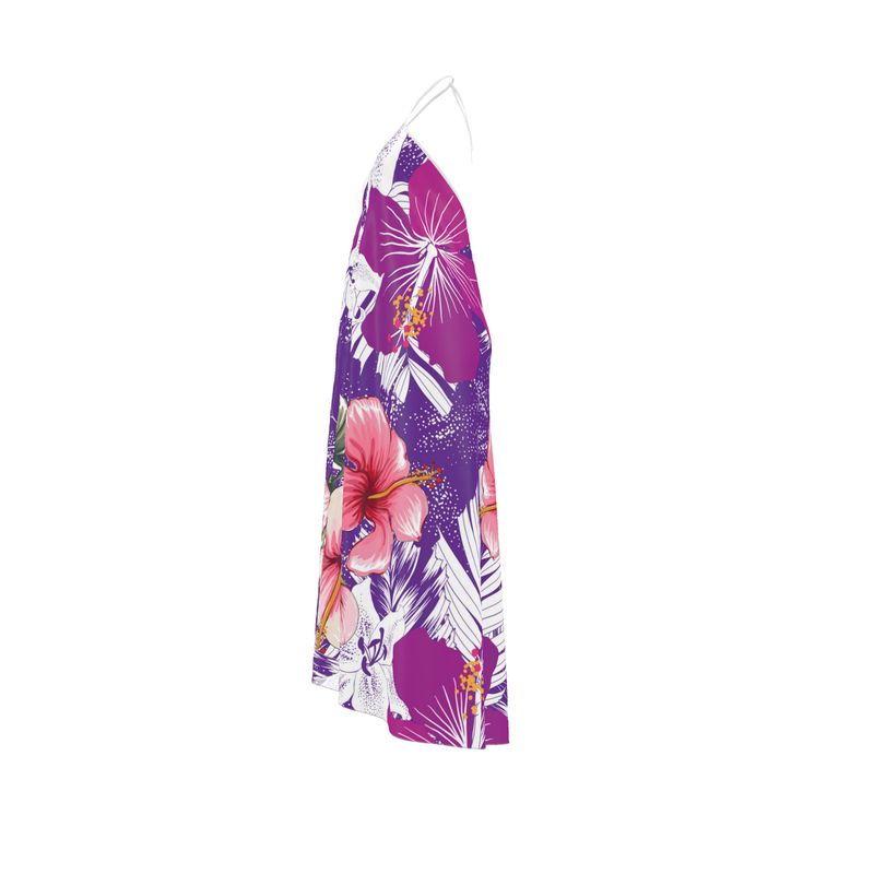Halterneck backless dress