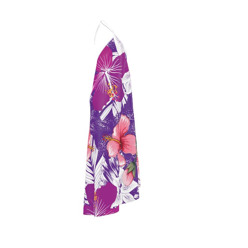 Halterneck backless dress