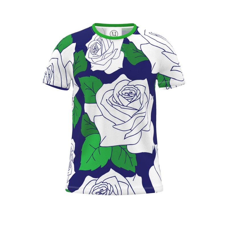 MALEQU Designer Floral Print T-Shirt
