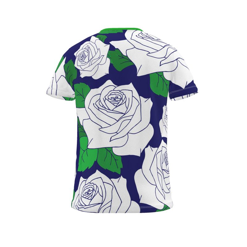 MALEQU Designer Floral Print T-Shirt