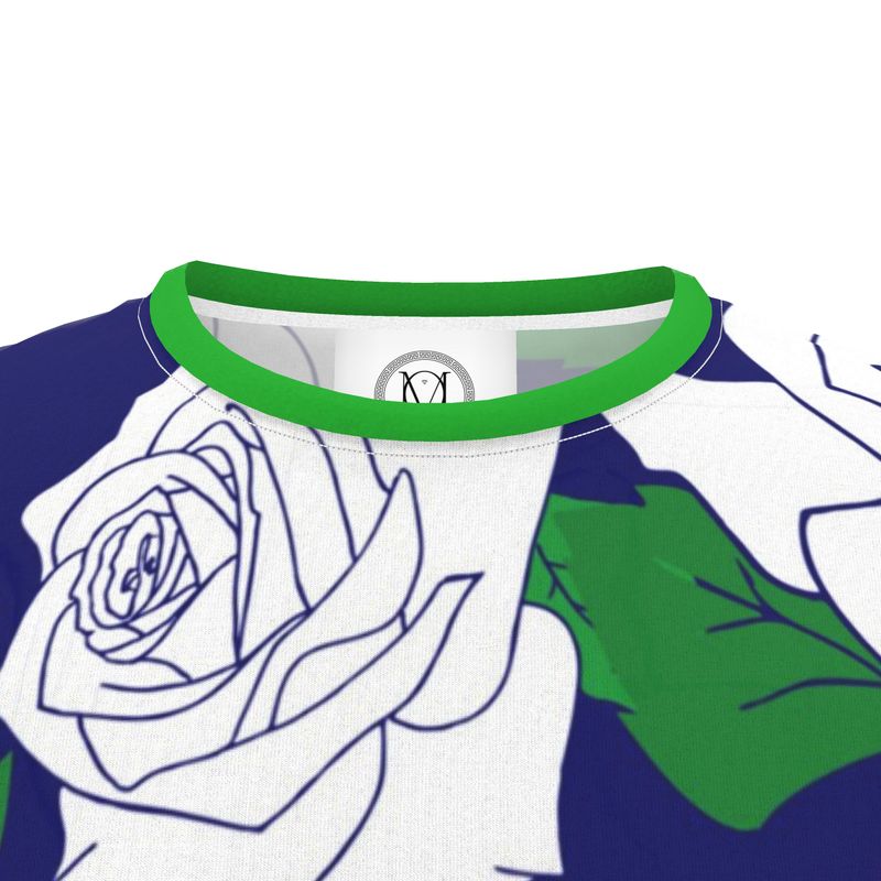 MALEQU Designer Floral Print T-Shirt